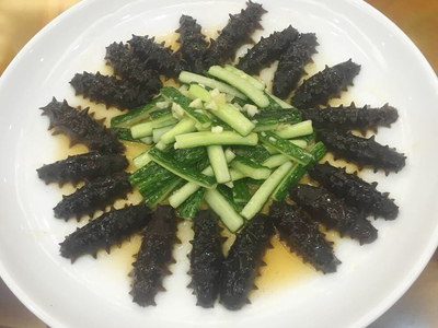 农家特色清蒸海参